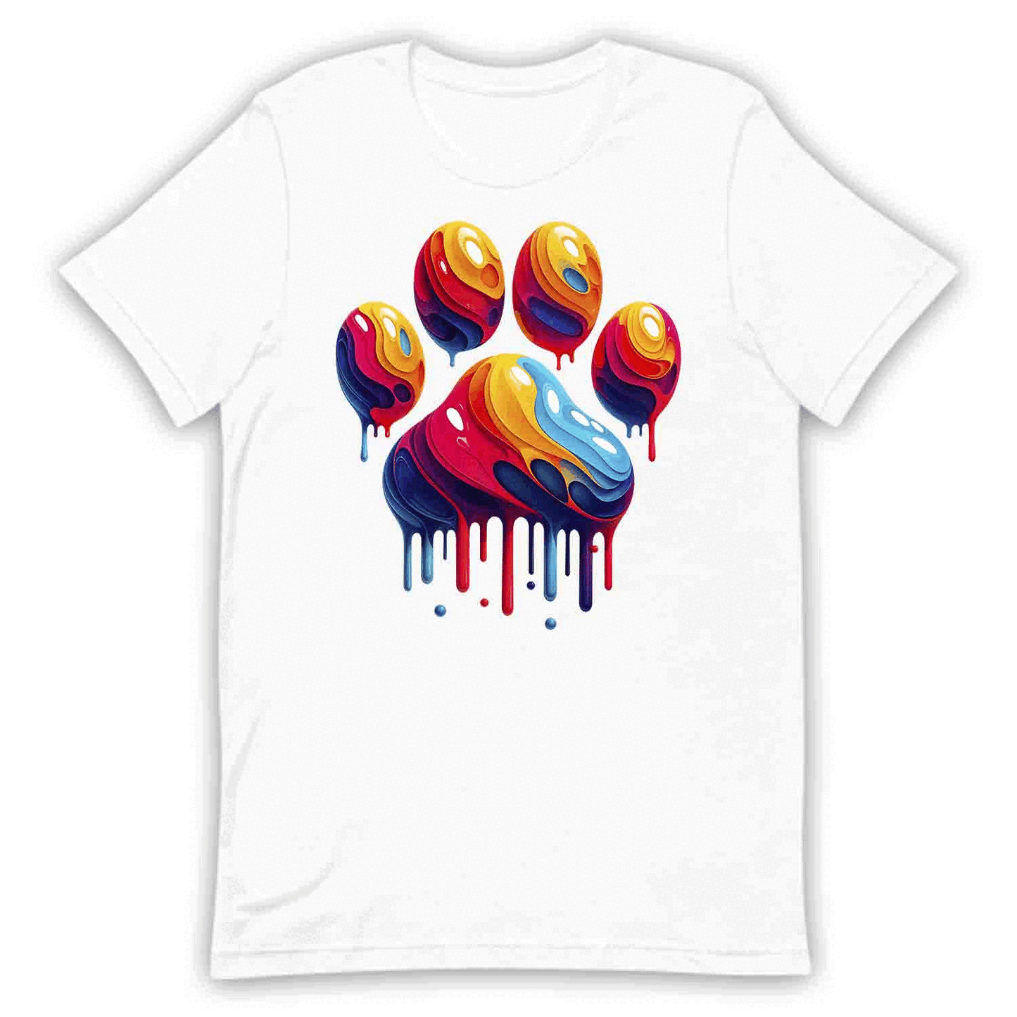 Rainbow Paw Tee, Animal Lover Sweatshirt, Pet Rescue Hoodie | PRODUCT CODE: RNVBDSAUDPR