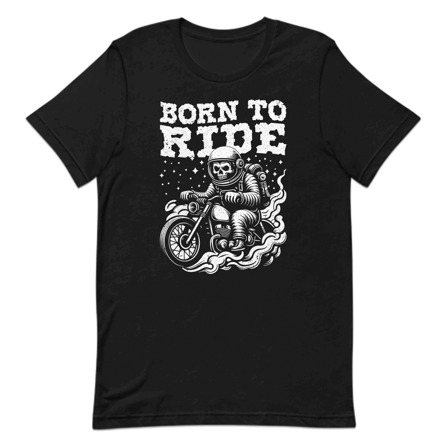 Born to Ride Skull Astronaut Retro Cosmic Biker | PRODUCT CODE: BRNDESKLAYTNA