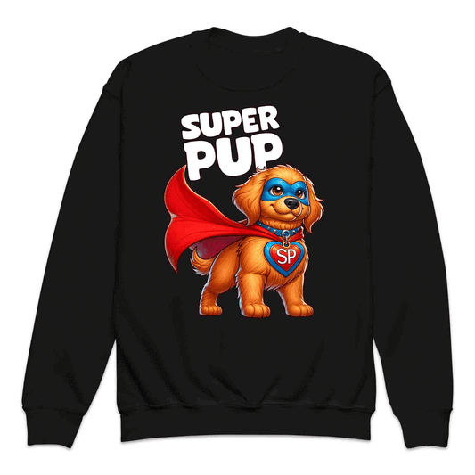 Super Pup Hero Dog Kids T-Shirt | Cute Superhero Puppy Kids Jumper | Funny Pet Lover Hoodie | PRODUCT CODE: SPETRUMNCPA