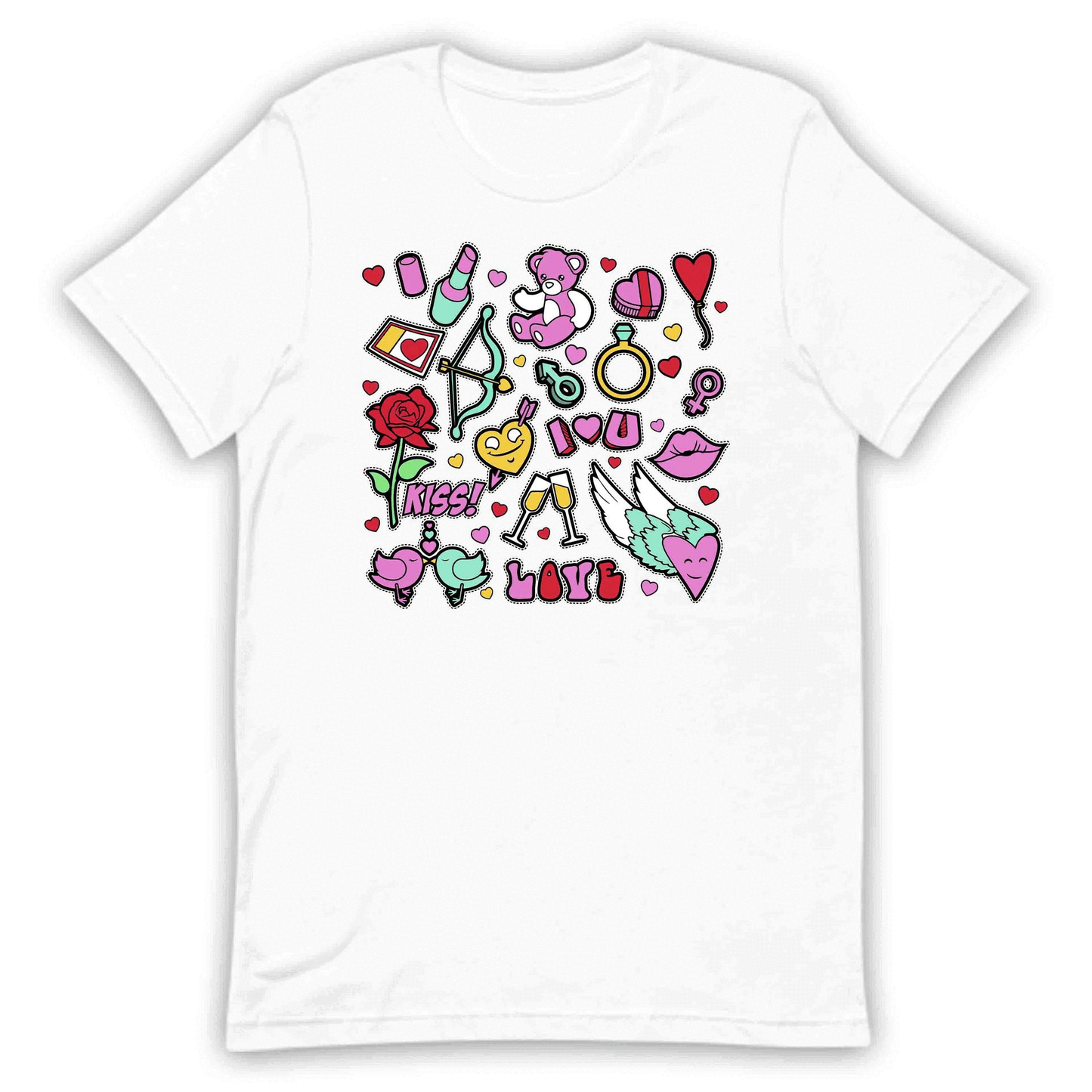 Playful Love Doodle Valentine's Day Romantic Love Icons | PRODUCT CODE: PYLVEDOVAYWNB