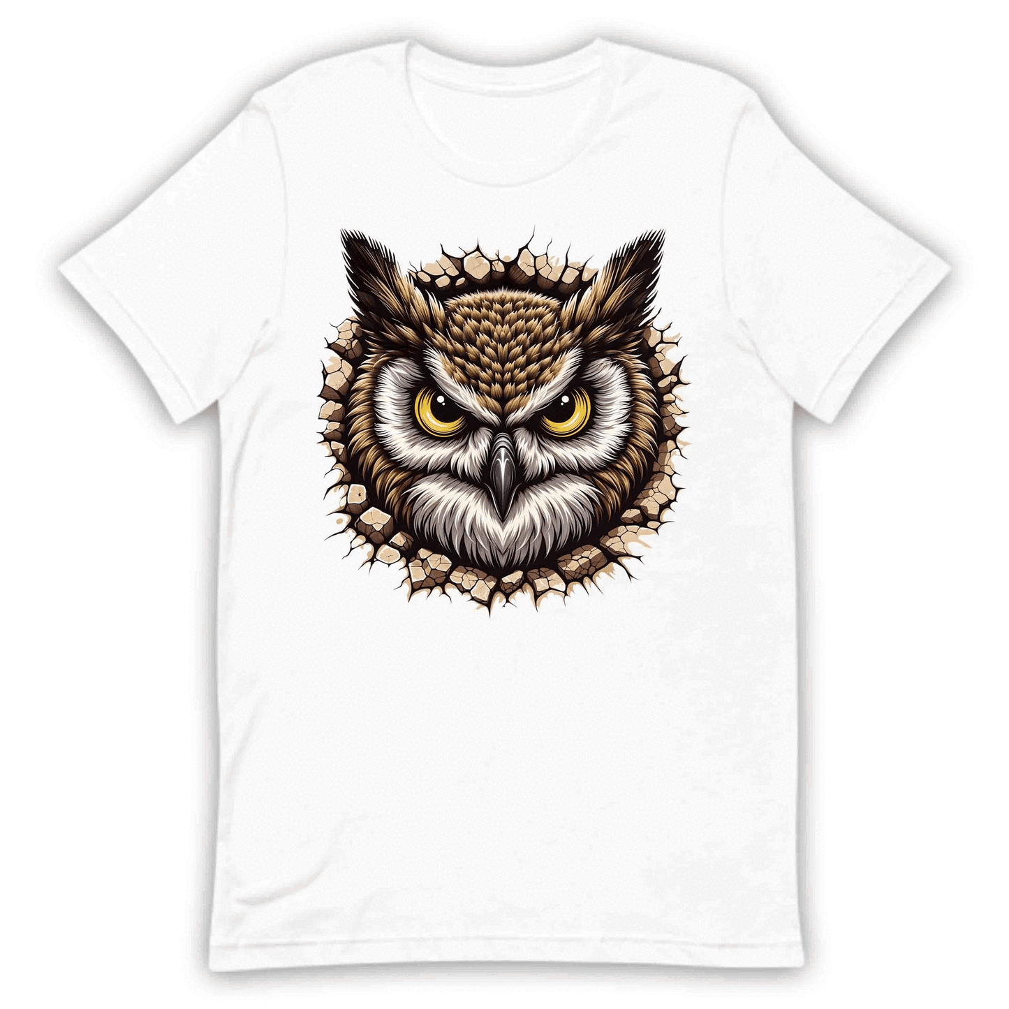 Owl Breaking Through Wall 3D Realistic Owl Nature Enthusiasts | PRODUCT CODE: OLWBRKNLANTUE