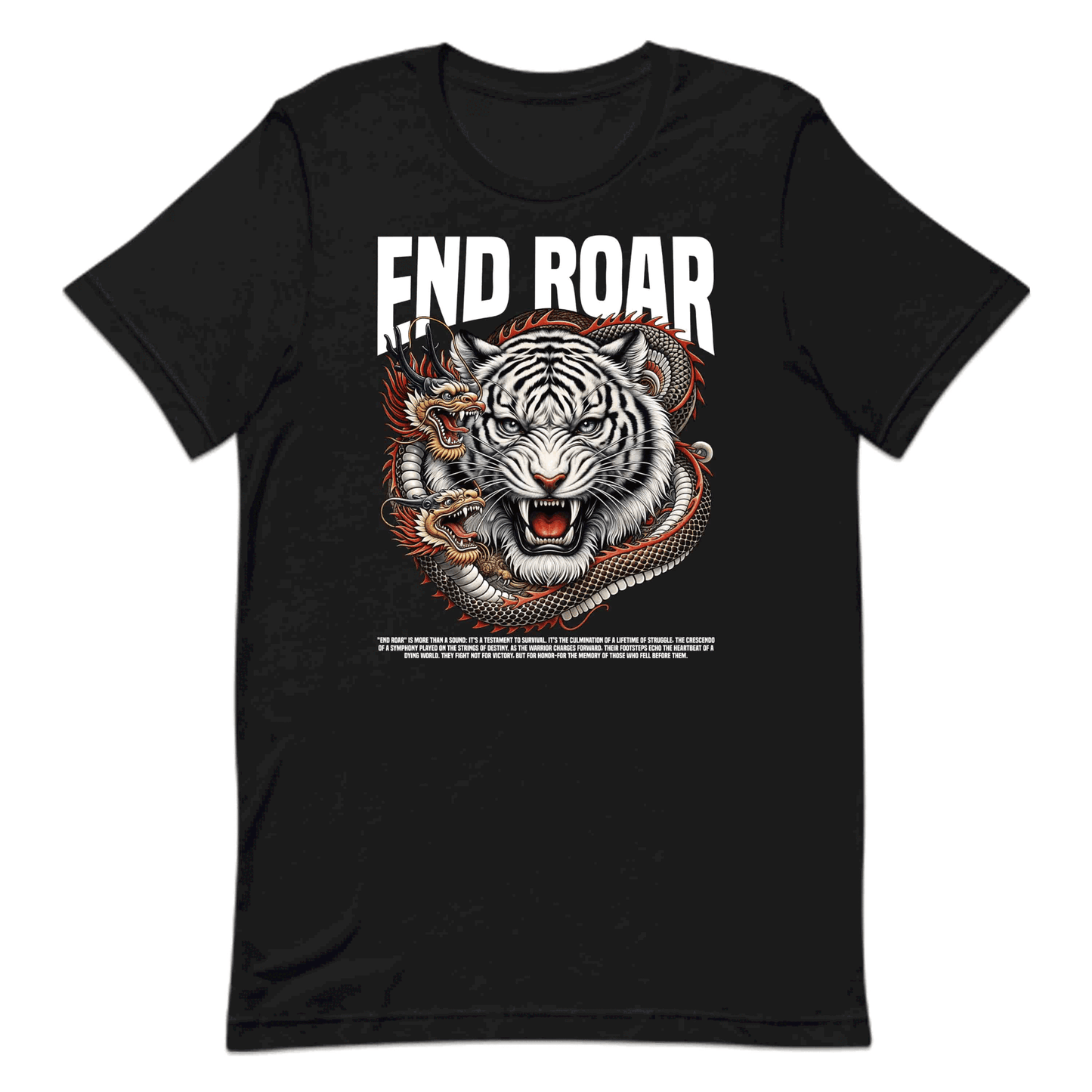 Epic White Tiger and Dragon Roaring Fierce Animal Lovers | PRODUCT CODE: EPCWHTEGRDAN