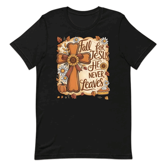 Fall for Jesus T-Shirt, Autumn Faith Sweatshirt, Pumpkin Pie Hoodie | PRODUCT CODE: FJMQWEBINV