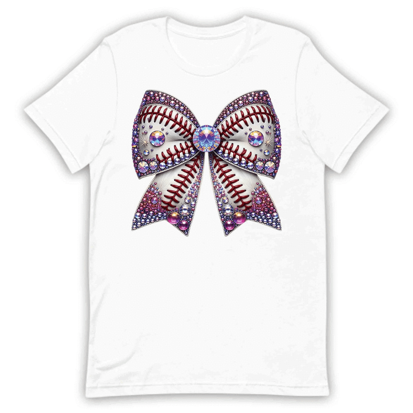 Sparkling Baseball Bow Glittery Rhinestone-Inspired Sports Enthusiasts | PRODUCT CODE: SPKRNGBLAWOG