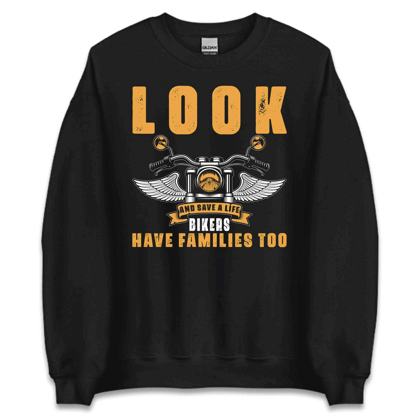 Look Bikers Have Families Too Biker Safety Awareness | PRODUCT CODE: BKRESFTYAWRNSM