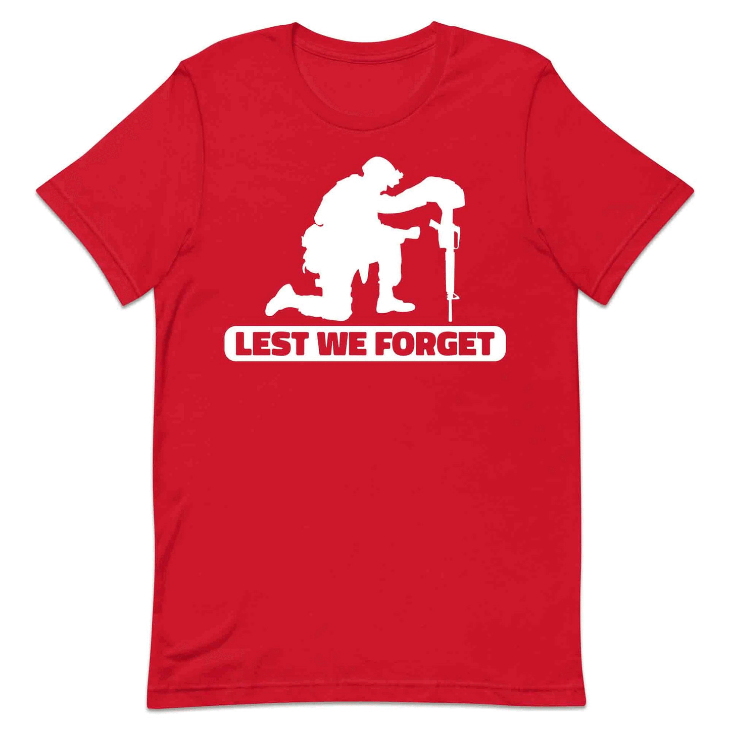 Lest We Forget Memorial T-Shirt, ANZAC Day Jumper & Veteran Hoodie – Honoring Fallen Heroes Apparel | PRODUCT CODE: LASDTERFM