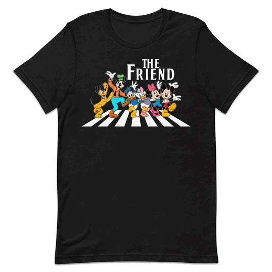 The Friends Disney T-Shirt | Mickey & Friends Walking Abbey Road Jumper | The Beatles Fan Hoodie | PRODUCT CODE: THFERISOANCY