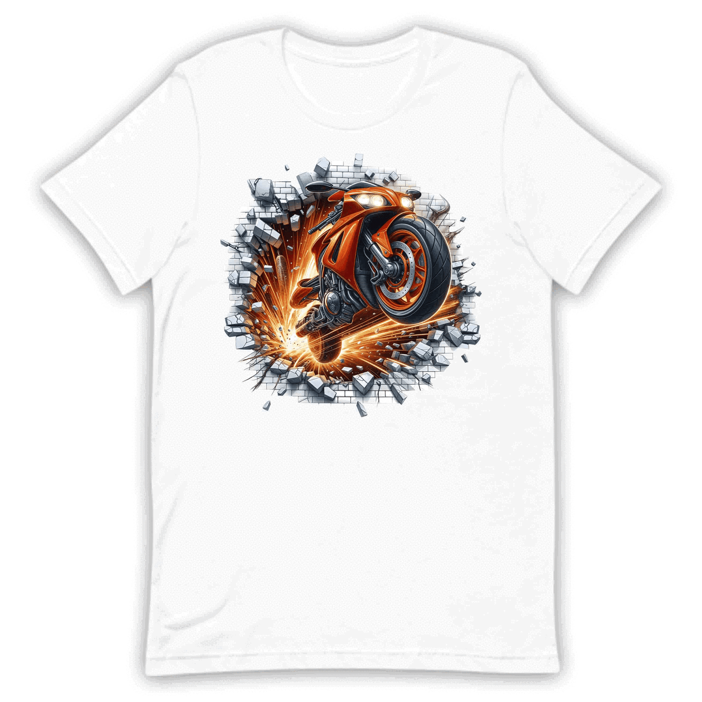 Motorcycle Breaking Through Wall 3D Explosive Motorcycle | PRODUCT CODE: MSLUBLGDOWLR