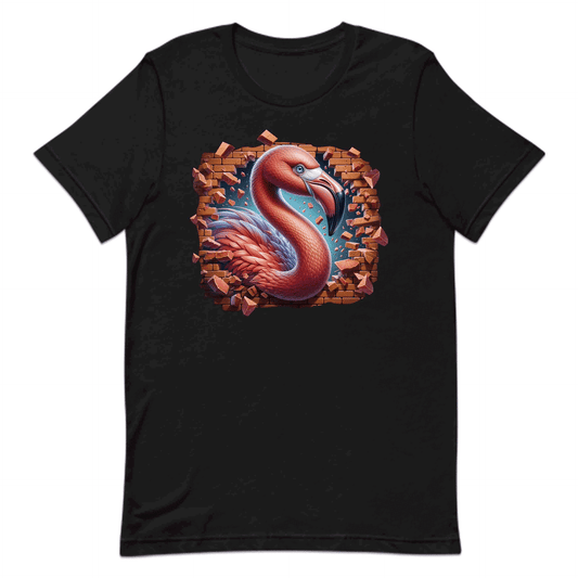 Flamingo Breaking Through Wall 3D Realistic Flamingo | PRODUCT CODE: FLMNBRKTHWLO