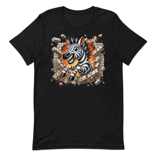 Zebra Breaking Through Brick Wall 3D Realistic Funny Wild Zebra Smash | PRODUCT CODE: ZBRKNGWLADS