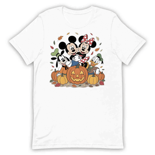 Mickey Minnie Goofy Donald T-Shirt, Pumpkin Patch Sweatshirt, Disney Halloween Hoodie | PRODUCT CODE: MEWRHSGY