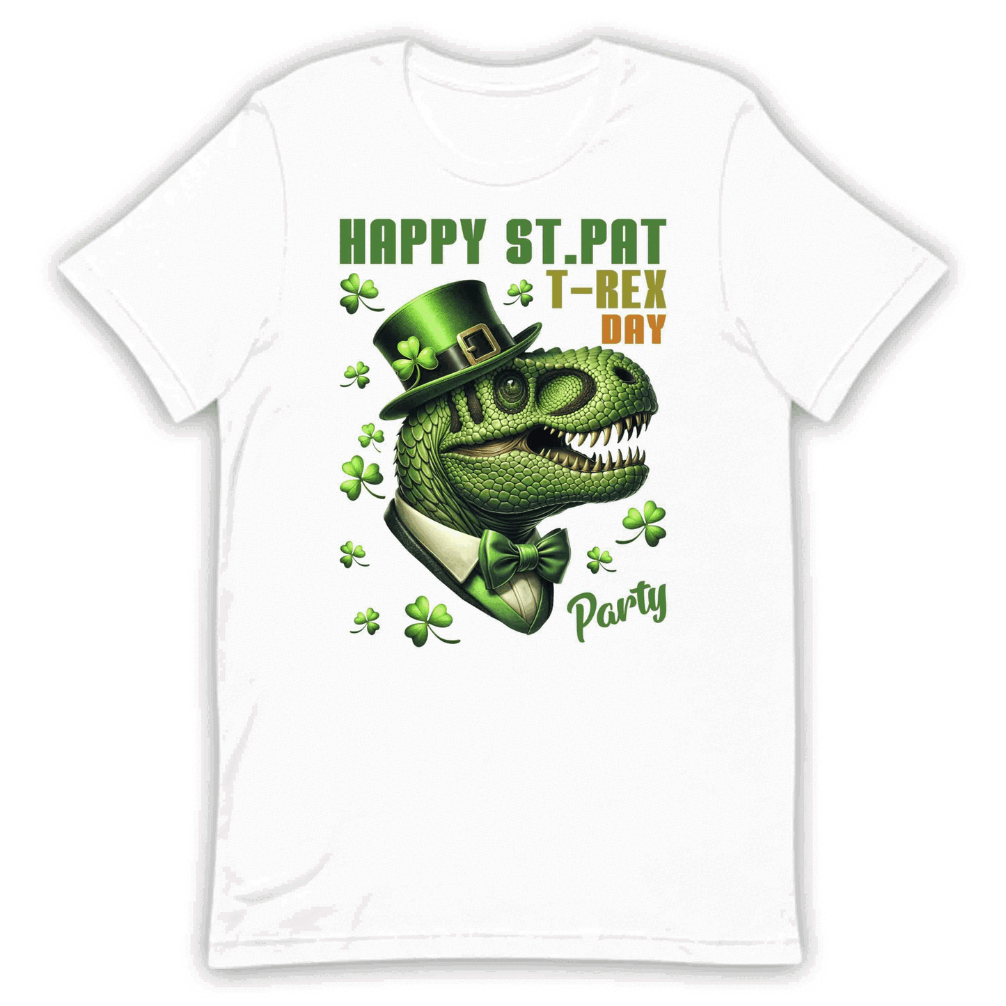 Happy St. Patrick's Day T-Rex Party Leprechaun Hat Dinosaur | PRODUCT CODE: HPSTYCPDNOSIU