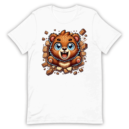Kawaii Bear Breaking Through Brick Wall 3D Realistic Powerful Bear Smashing | PRODUCT CODE: KWBREKNGTHW