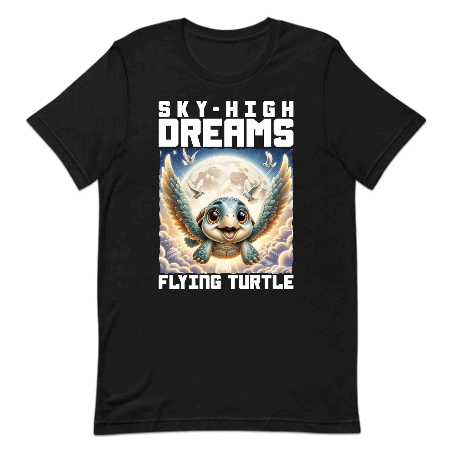 Sky-High Dreams Flying Turtle  Whimsical Fantasy Adventure Seekers | PRODUCT CODE: SHGDRMFLYNTR