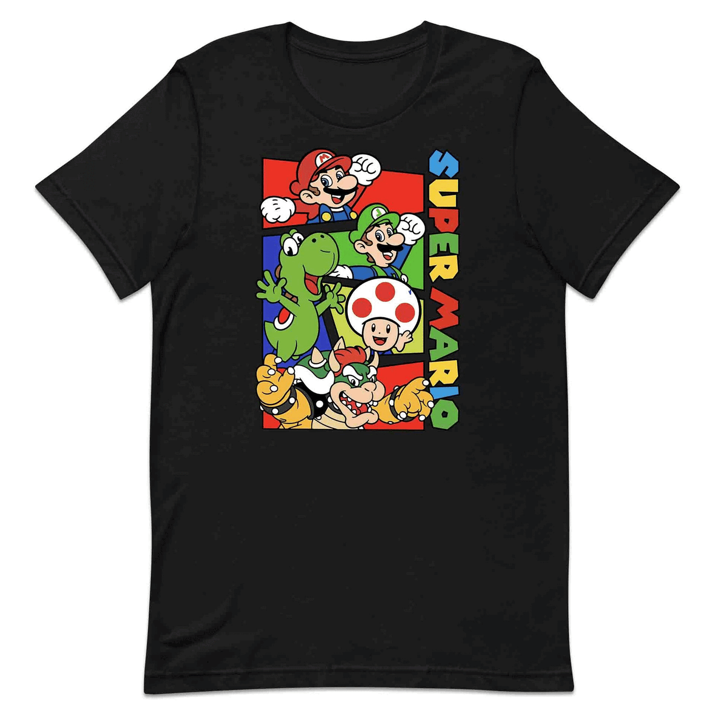Super Mario Bros T-Shirt | Retro Nintendo Gamer Jumper | Mario, Luigi, Yoshi, Bowser & Toad Hoodie | PRODUCT CODE: SPFUEBNMRC