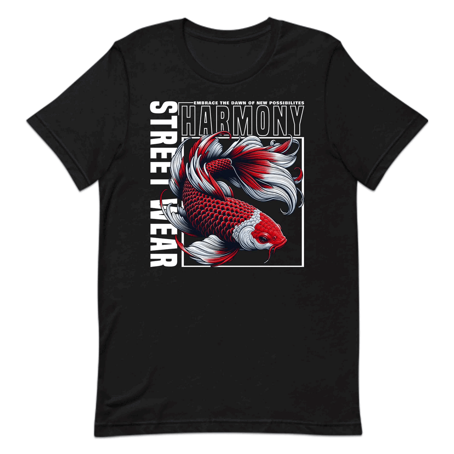 Koi Fish Streetwear Harmony Japanese Culture Artistic Koi Carp | PRODUCT CODE: STREHMNYDENP