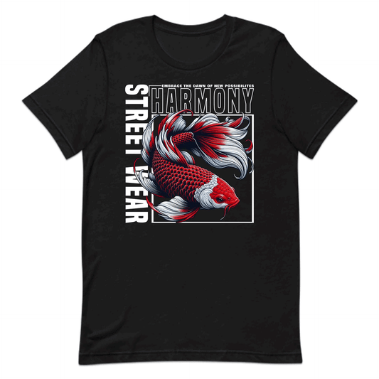 Koi Fish Streetwear Harmony Japanese Culture Artistic Koi Carp | PRODUCT CODE: STREHMNYDENP