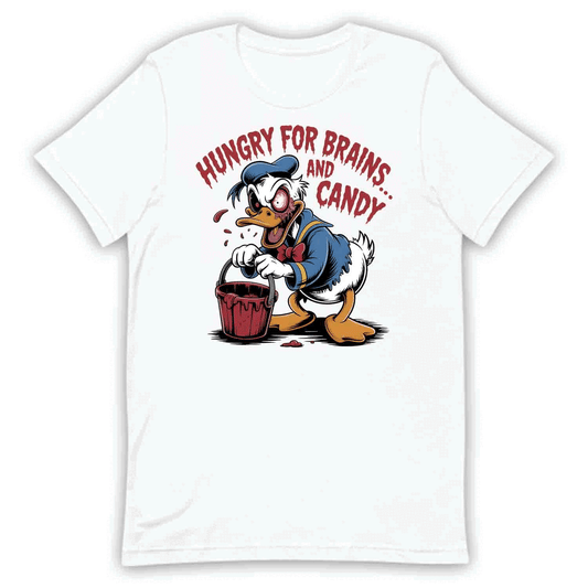 Disney Donald Duck Zombie T-Shirt, Hungry for Brains Sweatshirt, Spooky Halloween Hoodie | PRODUCT CODE: DNHVWEJXK