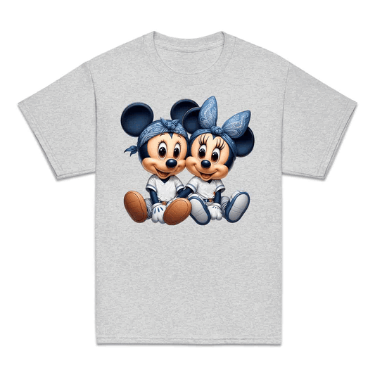 Mickey & Minnie Baseball Jersey Disney Kids T-Shirt | Cartoon Couple Jumper | Vintage Mouse Ears Hoodie | PRODUCT CODE: MCKTEUSPOA