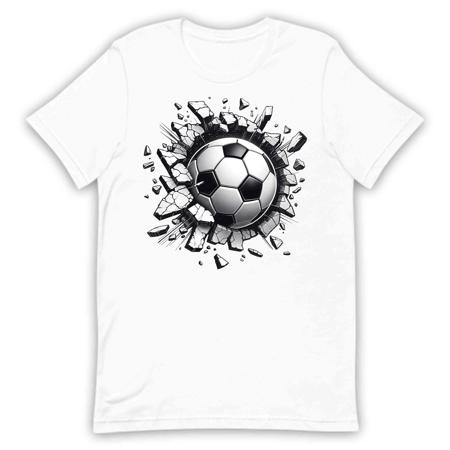 Soccer Ball Breaking Through Wall 3D Realistic Shattering Football | PRODUCT CODE: SCROBLABRKNW