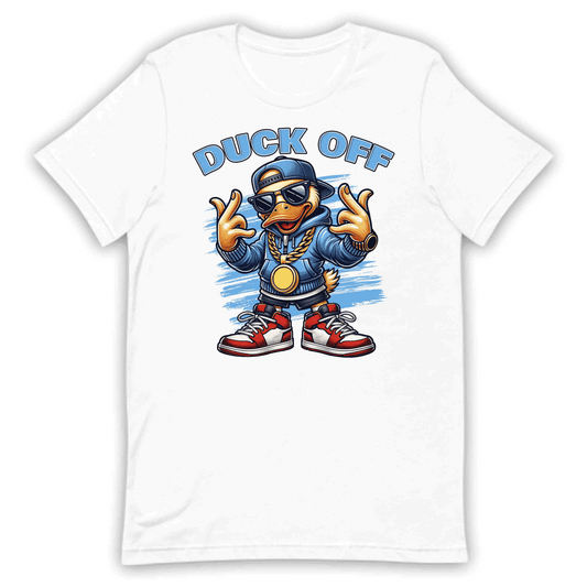 Hilarious Duck Off Cartoon Duck Hip-Hop Style Duck in Gold Chains & Sneakers | PRODUCT CODE: HLRSOUDKCFO
