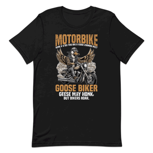 Goose Biker Animal Lover Motorcycle Goose Motorbike Honk Adventure | PRODUCT CODE: GSBKRANMWNOA