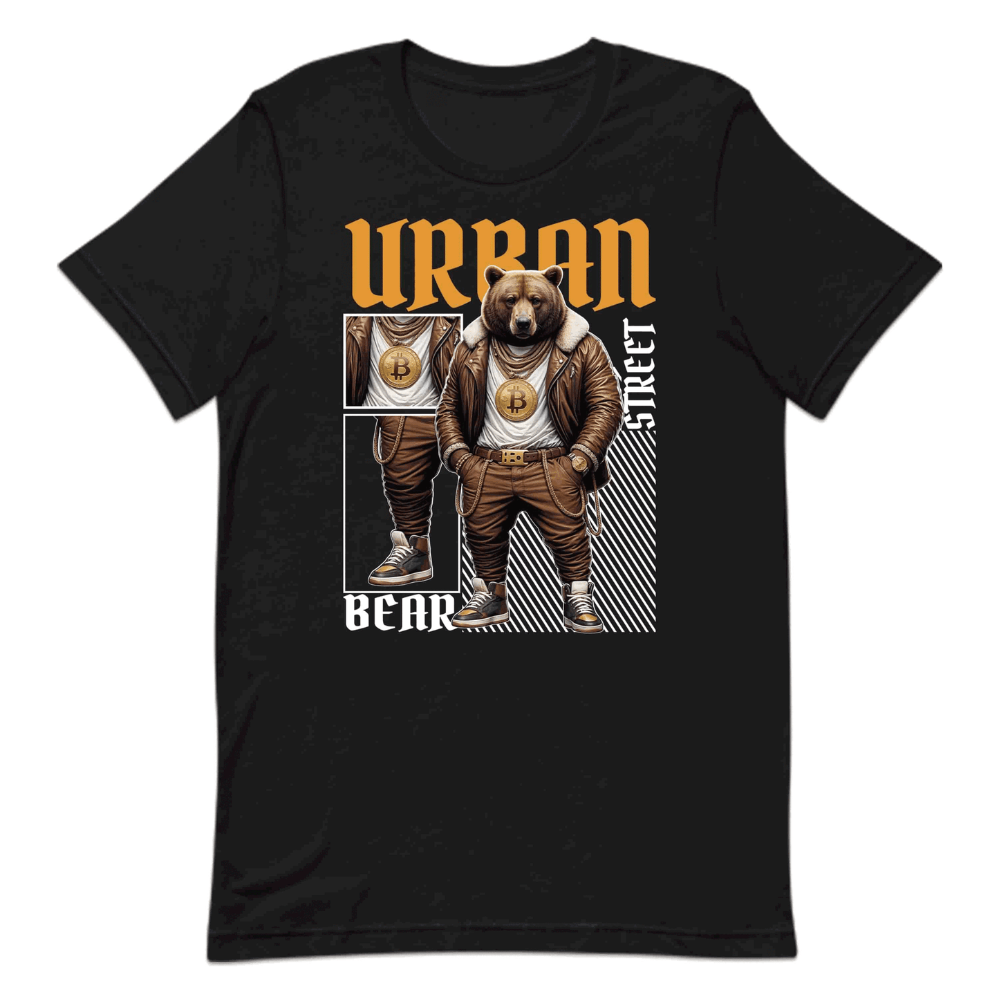 Urban Streetwear Bear Swaggy Bitcoin Bear Hip-Hop Inspired | PRODUCT CODE: UBRSTWEWGYH