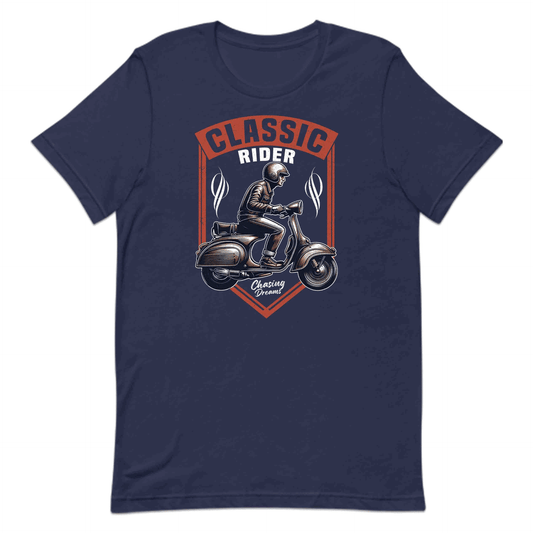 Classic Vespa Rider Vintage Scooter Lover | PRODUCT CODE: CLSRDESCOTMAS