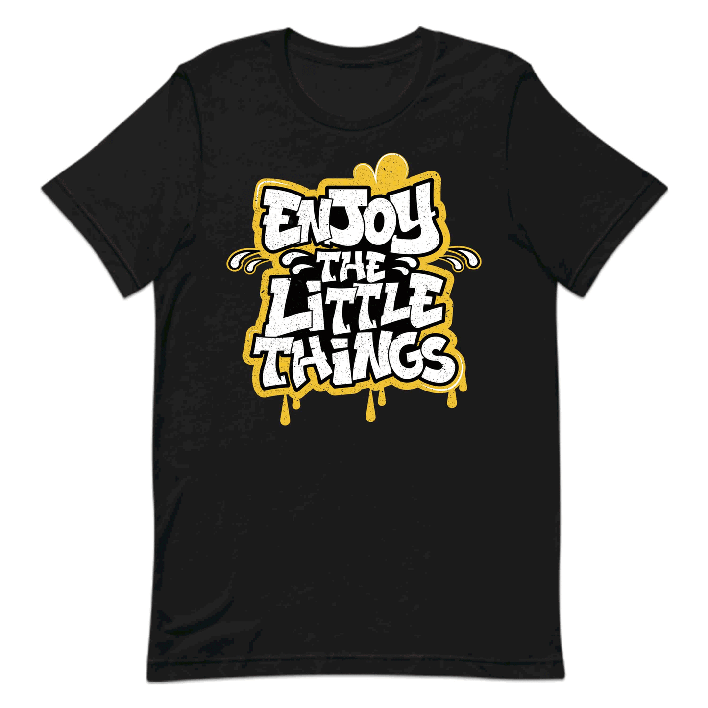 Enjoy the Little Things Retro Inspirational Typography Positive Quote | PRODUCT CODE: EJNYTHLENGSR