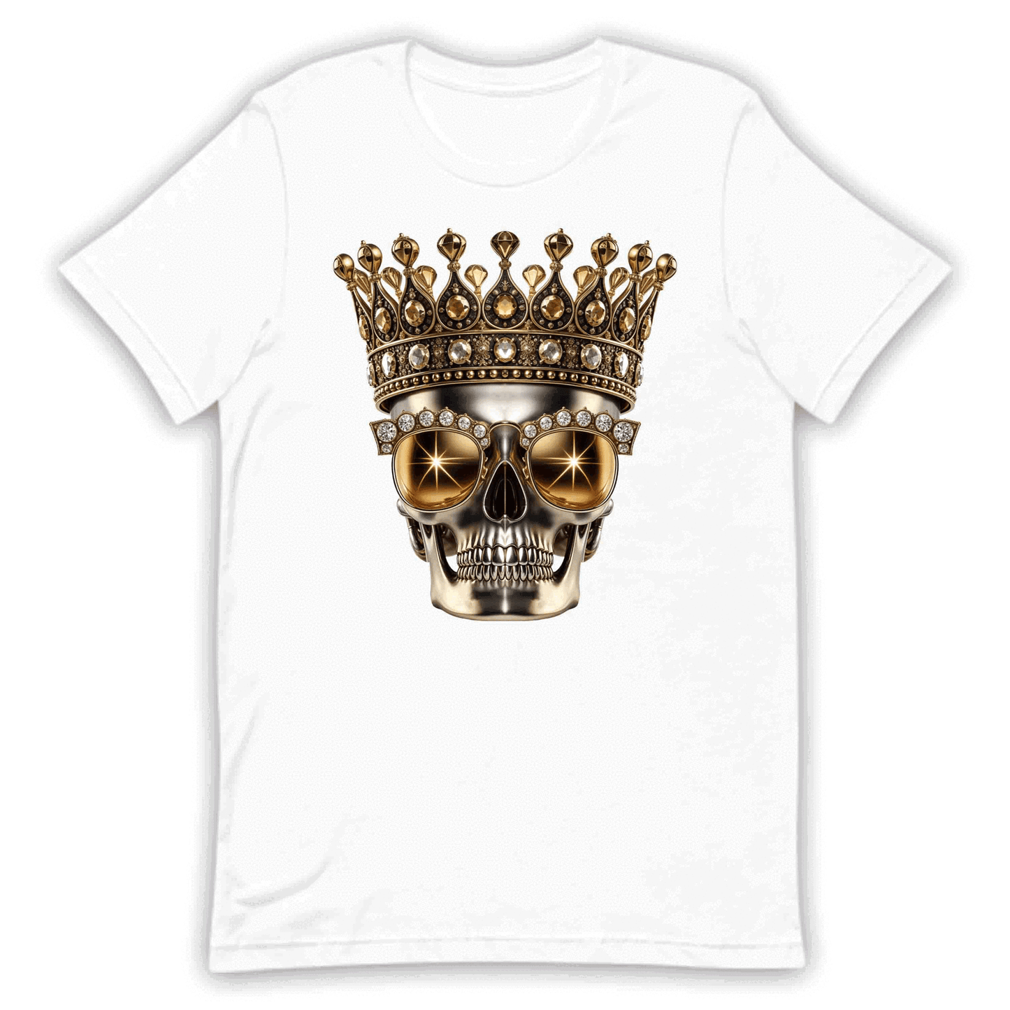 Golden Skull Crown Luxury Meets Boldness Gothic Rock and Punk Style | PRODUCT CODE: GLDSKULCWRN