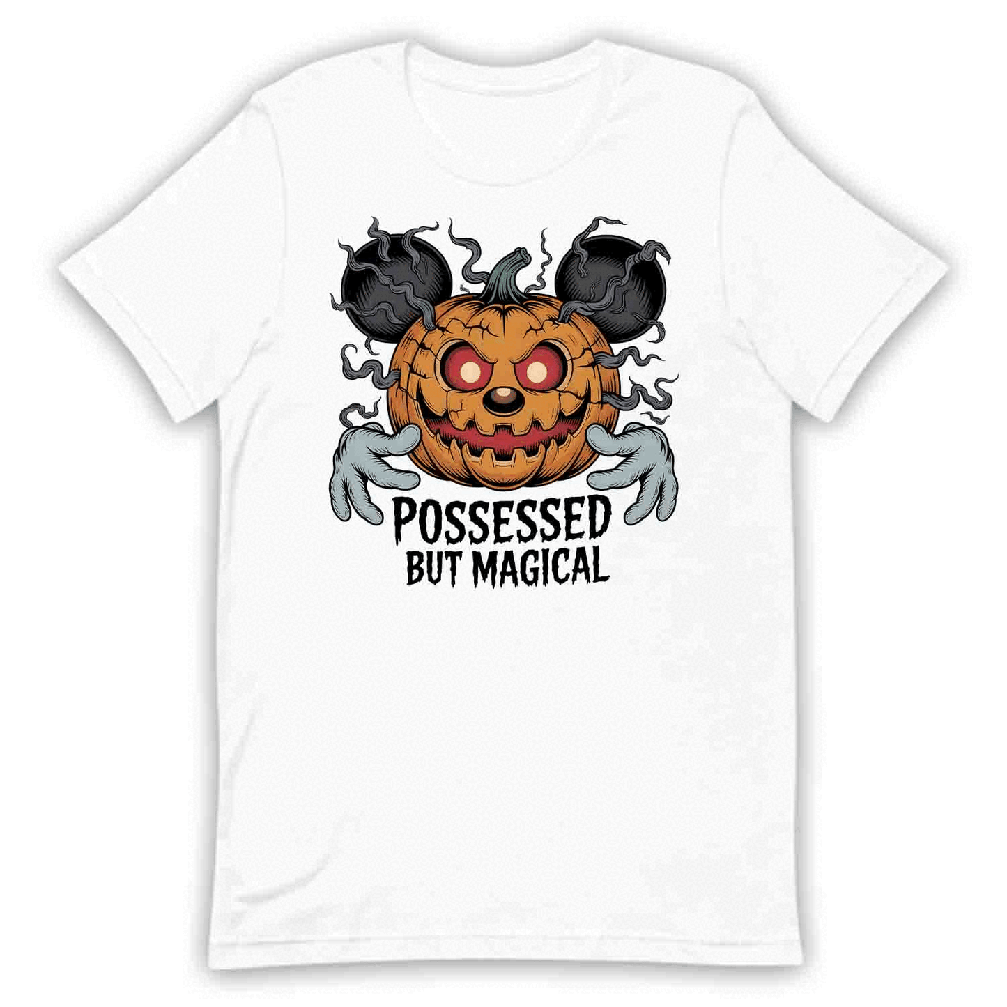 Possessed But Magical Mickey Pumpkin T-Shirt, Disney Halloween Sweatshirt, Spooky Cartoon Hoodie | PRODUCT CODE: PSANWERGNM