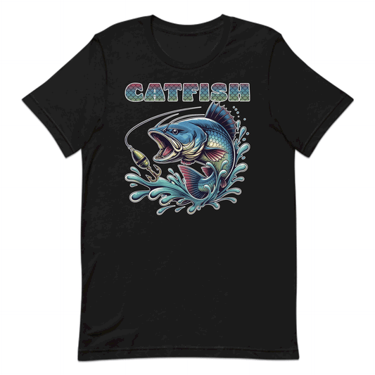 Vibrant Artistic Catfish River Fishing Lover's | PRODUCT CODE: VBRNARTSCFSA