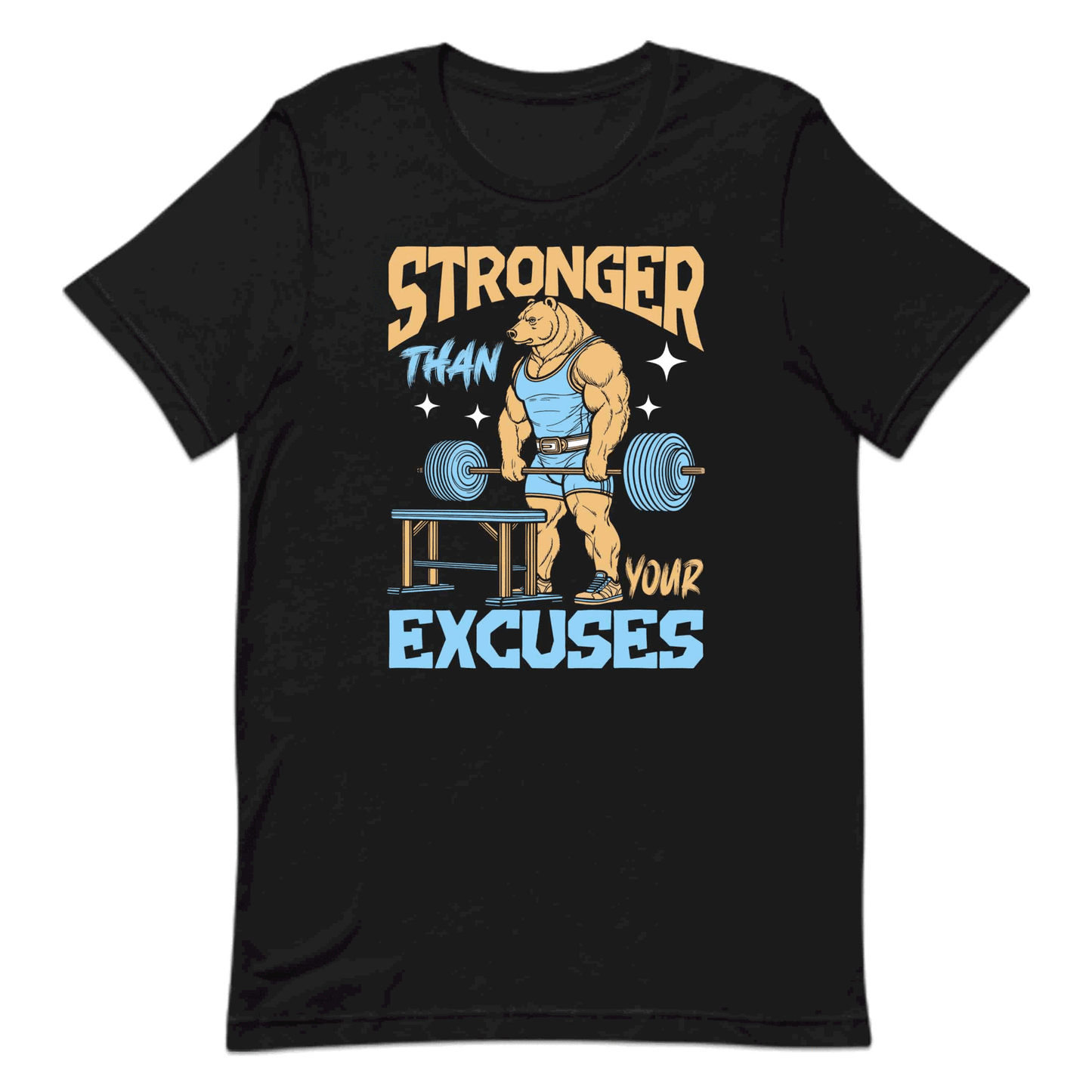 Bear Gym Motivation Stronger Than Your Excuses | PRODUCT CODE: BREGMYSTRNOE