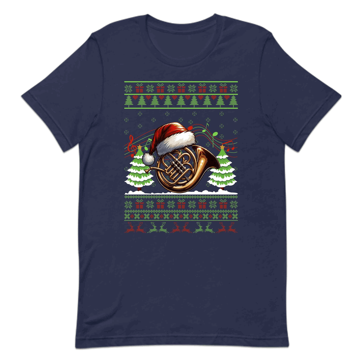 French Horn Christmas Ugly Xmas Musicians | PRODUCT CODE: FNCHORCHMTSU