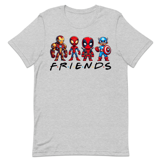Marvel Superhero Friends T-Shirt | Chibi Avengers Jumper | Spider-Man, Deadpool, Iron Man & Captain America Hoodie | PRODUCT CODE: MADBVRLSUYP