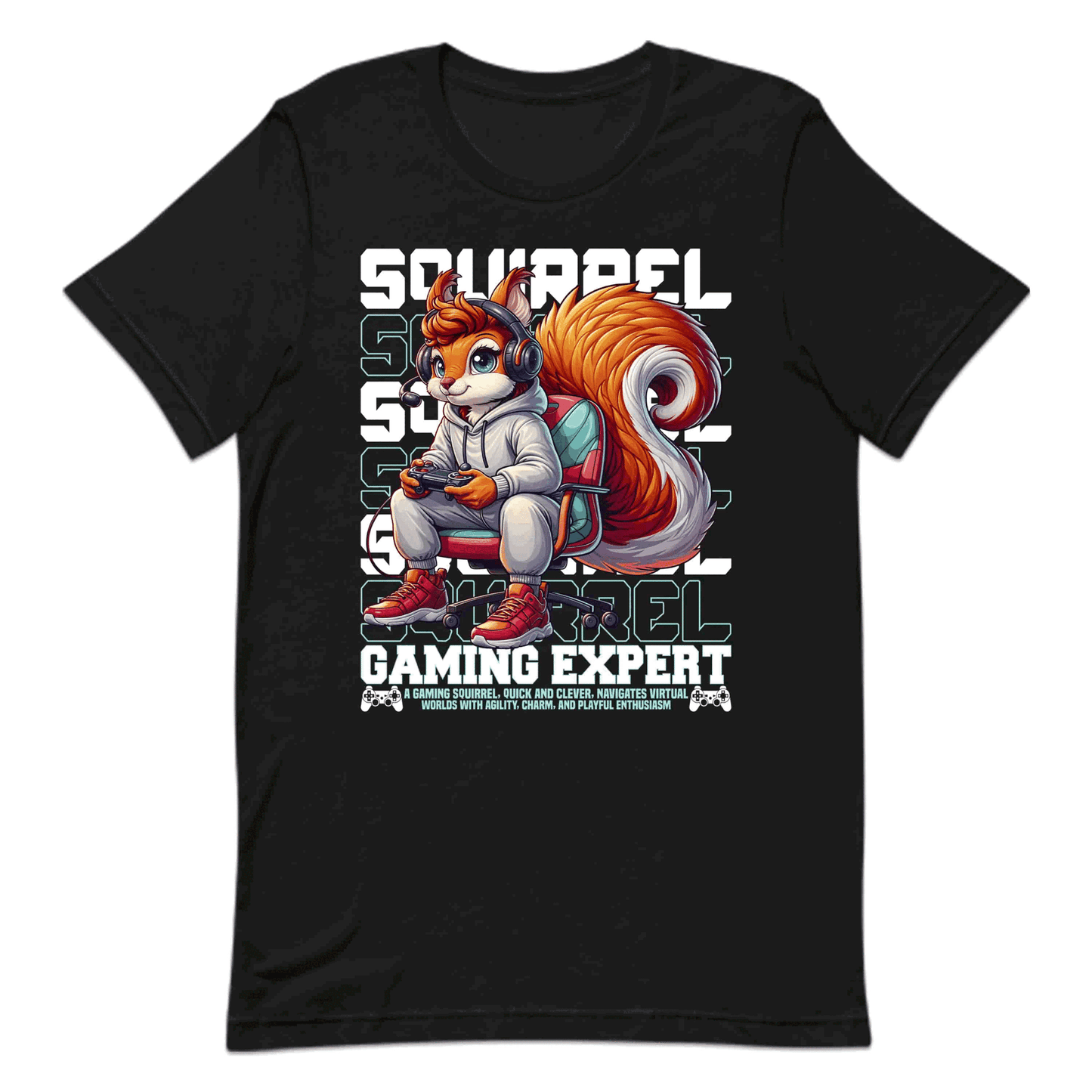 Playful Squirrel Gamer Squirrel Gaming Expert | PRODUCT CODE: PLSQURGMEXVD