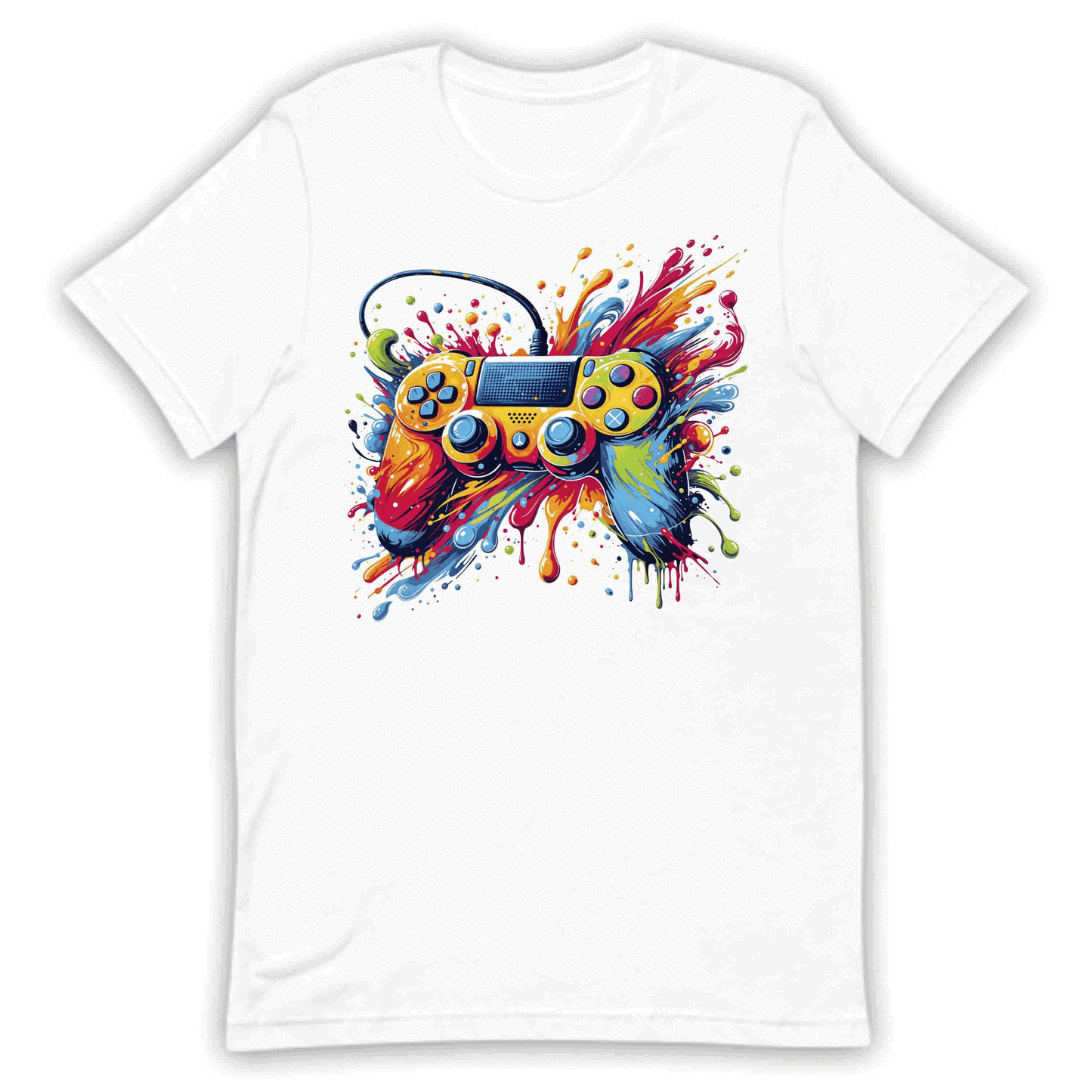 Vibrant Splatter Gaming Controller Gamers & Streamers | PRODUCT CODE: VBRNTGMACNO
