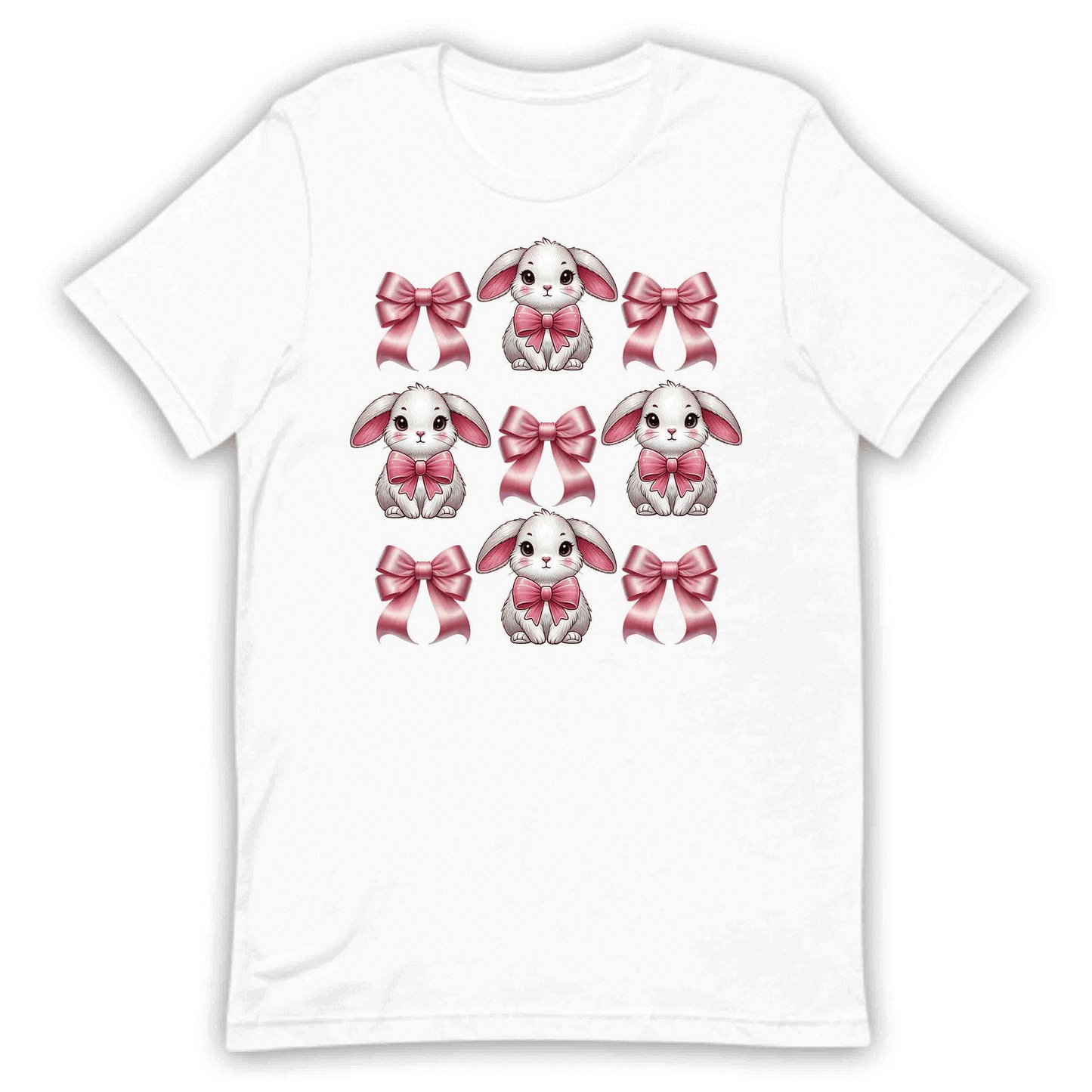 Kawaii Bunny Bow Sweet Pink Bow Rabbit Easter Bunny Lover's | PRODUCT CODE: KWANUYBWOWET