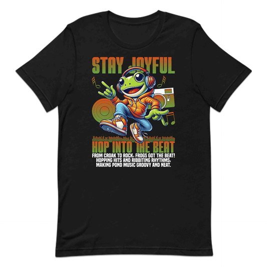 Funky Frog DJ Music Groovy Amphibian with Headphones & Sneakers | PRODUCT CODE: FKNYRGFOMSUW