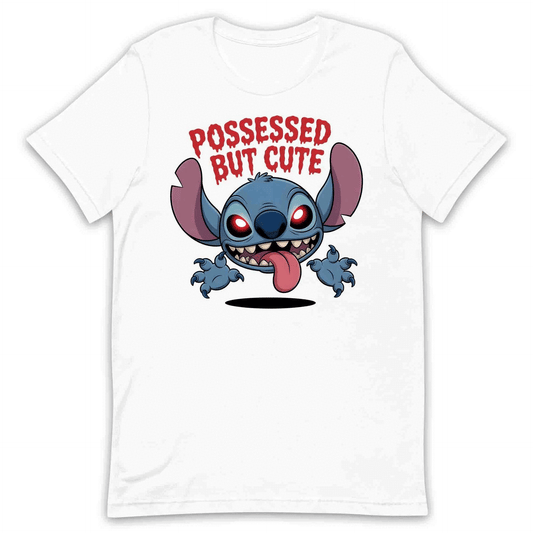 Stitch Possessed But Cute T-Shirt, Halloween Cartoon Sweatshirt, Kawaii Horror Hoodie | PRODUCT CODE: SUYWQPSA