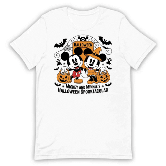 Spooktacular Halloween T-Shirt, Mickey & Minnie Sweatshirt, Disney Retro Hoodie | PRODUCT CODE: SPOVWEBRH