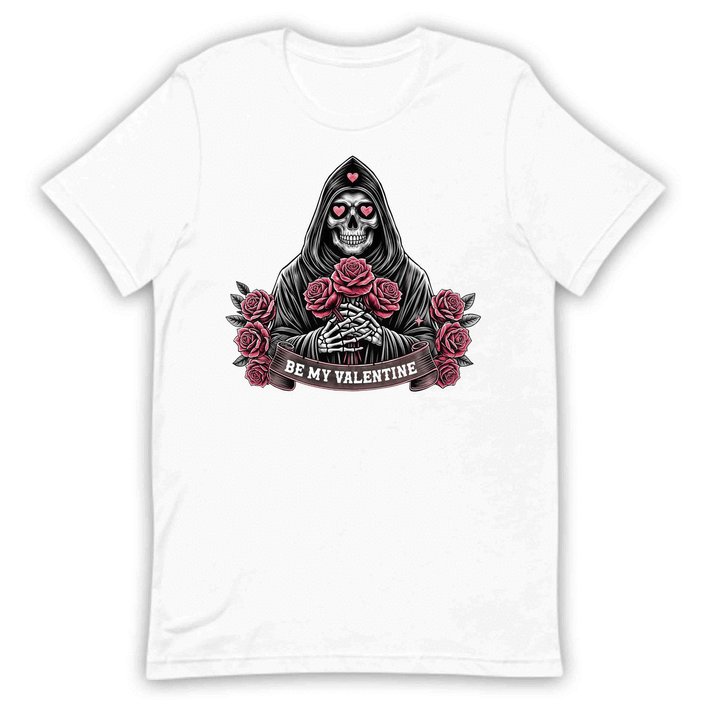 Be My Valentine Skeleton Gothic Skull with Roses Romantic Dark Souls | PRODUCT CODE: SKLNPHOLREDB