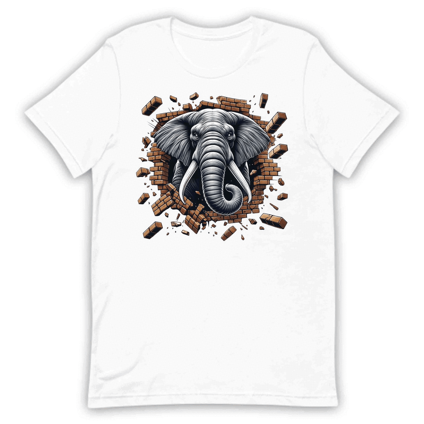 Elephant Breaking Through Wall 3D Realistic Majestic Wildlife-Inspired | PRODUCT CODE: EPHNTBRKGWL