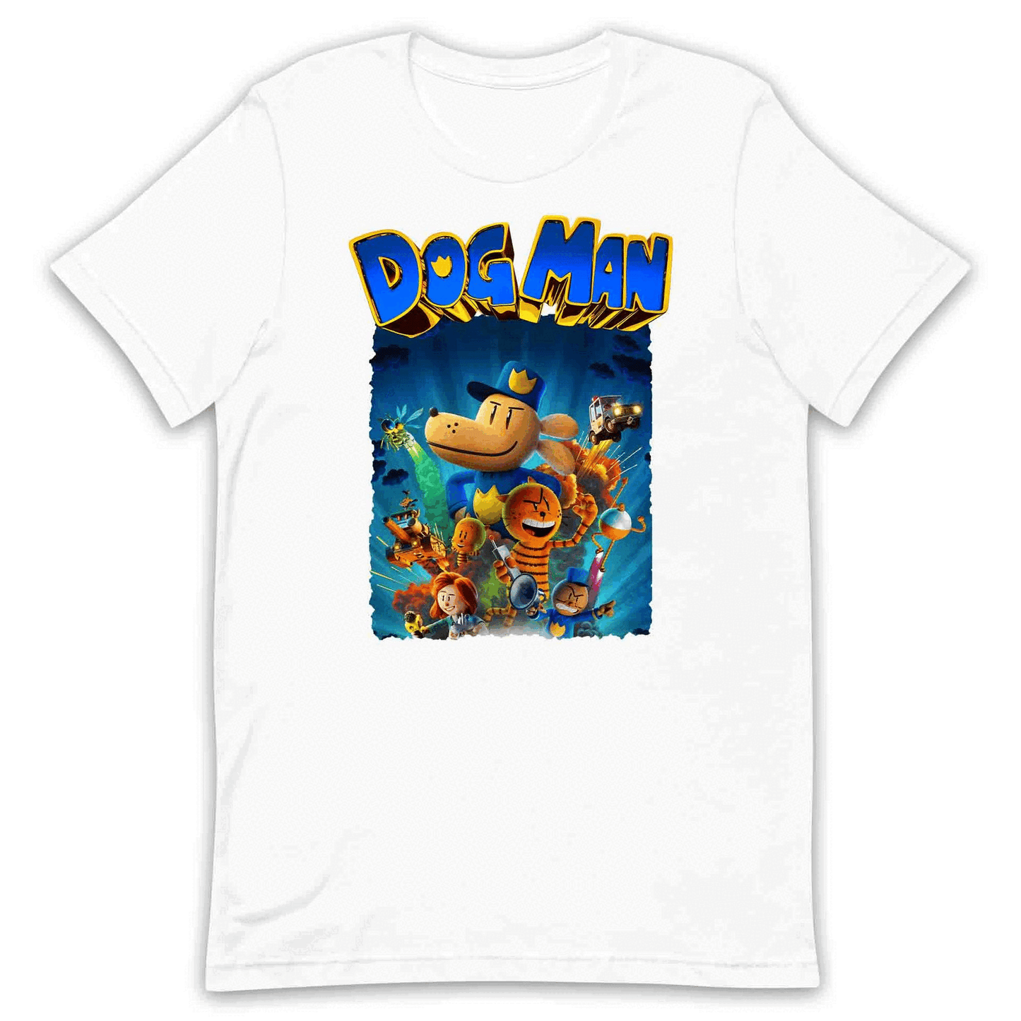 Dog Man World Book Day T-Shirt | Humanoid Animal Cop Dog Jumper | Comic Story Book Hoodie | PRODUCT CODE: DGHJEOIQWM