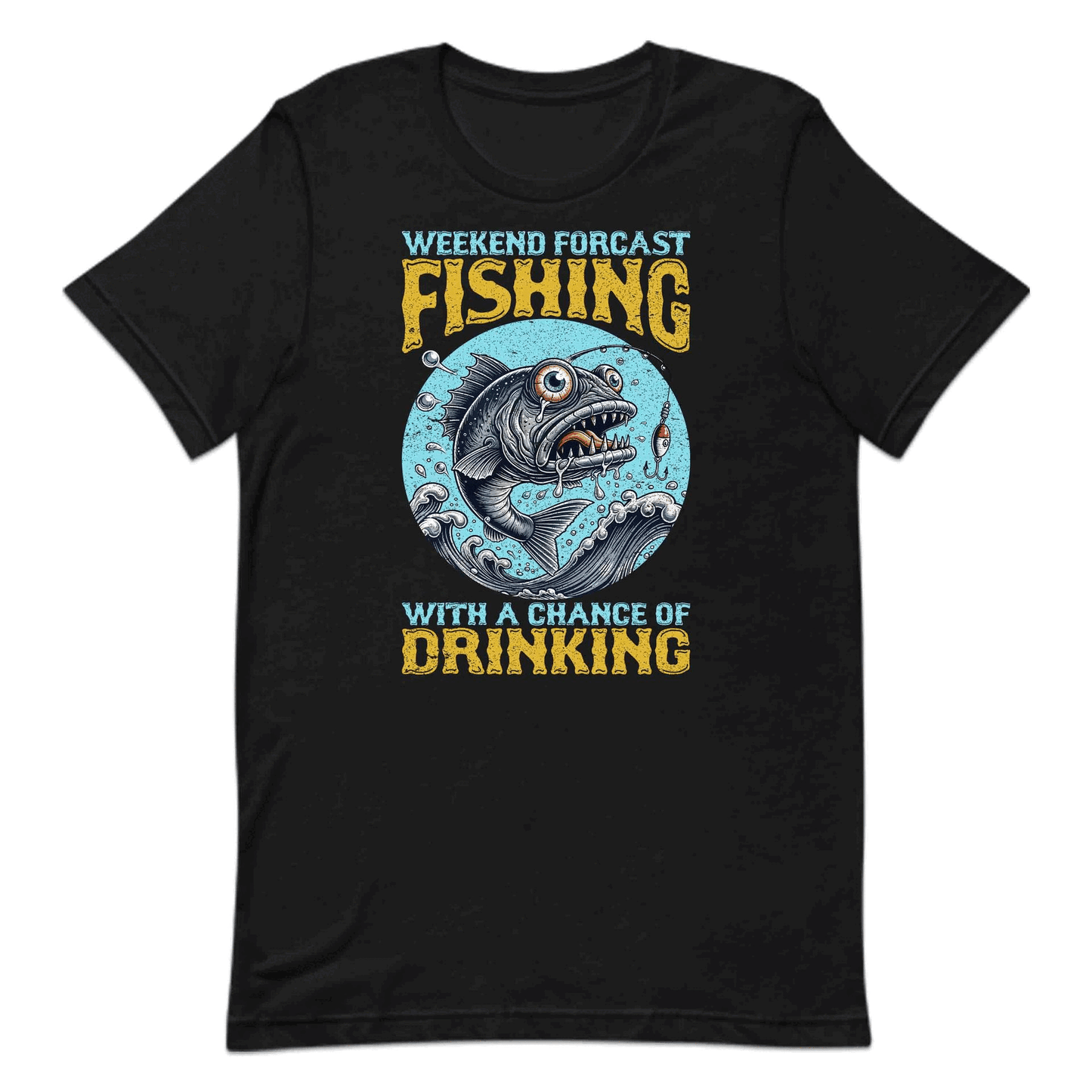 Weekend Forecast Fishing & Beer-Drinking Humorous Angler | PRODUCT CODE: WKNDFRCSNGBD