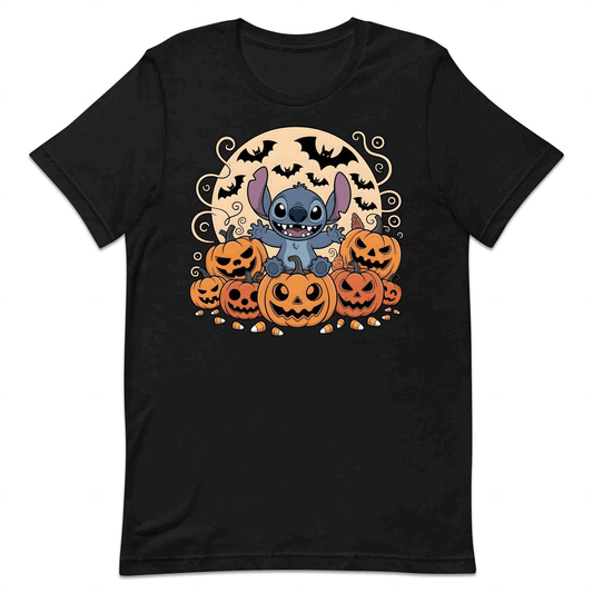 Stitch Pumpkin Patch T-Shirt, Disney Halloween Sweatshirt, Ohana Family Hoodie | PRODUCT CODE: SPOWERHY
