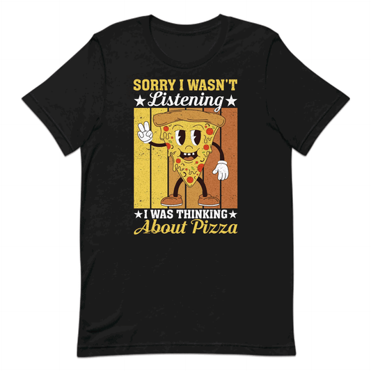 Retro Cartoon Pizza Slice Lovers Cheesy Humor | PRODUCT CODE: RTCNPZSLCYNG