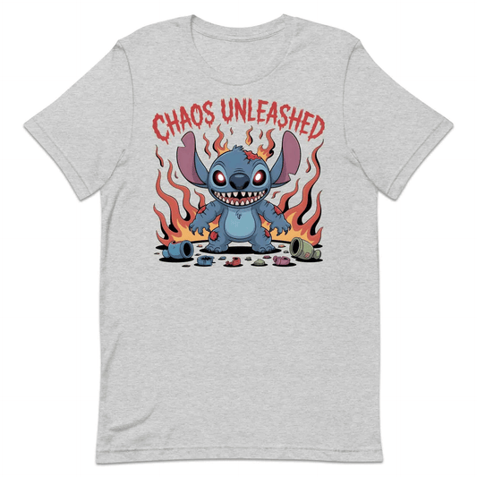Disney Stitch Chaos Unleashed T-Shirt, Creepy Halloween Sweatshirt, Spooky Cartoon Hoodie | PRODUCT CODE: SERTGFXYTU