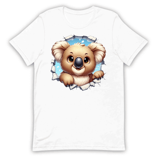 Koala Breaking Through Wall Realistic 3D Koala | PRODUCT CODE: KLOBRKNGWLADT