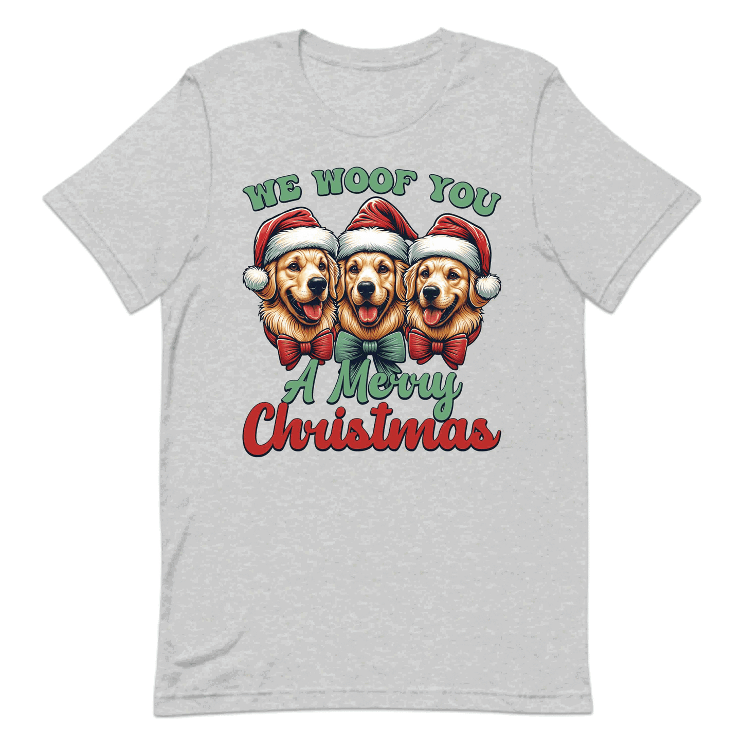 We Woof You A Merry Christmas Golden Retriever Dog Xmas | PRODUCT CODE: WFOYMRECHTG